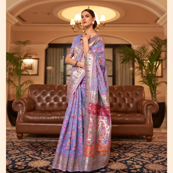 Kashmiri Modal weaving Saree - Picture 3 of 8